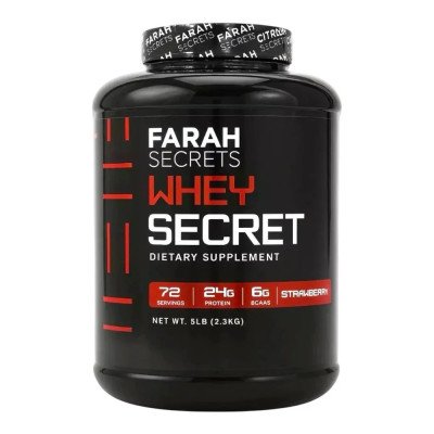 Farah Secrets Whey Secret Dietary Supplement – Strawberry – 72 Servings